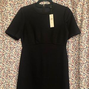 NWT Ann Taylor navy and black trim holiday dress